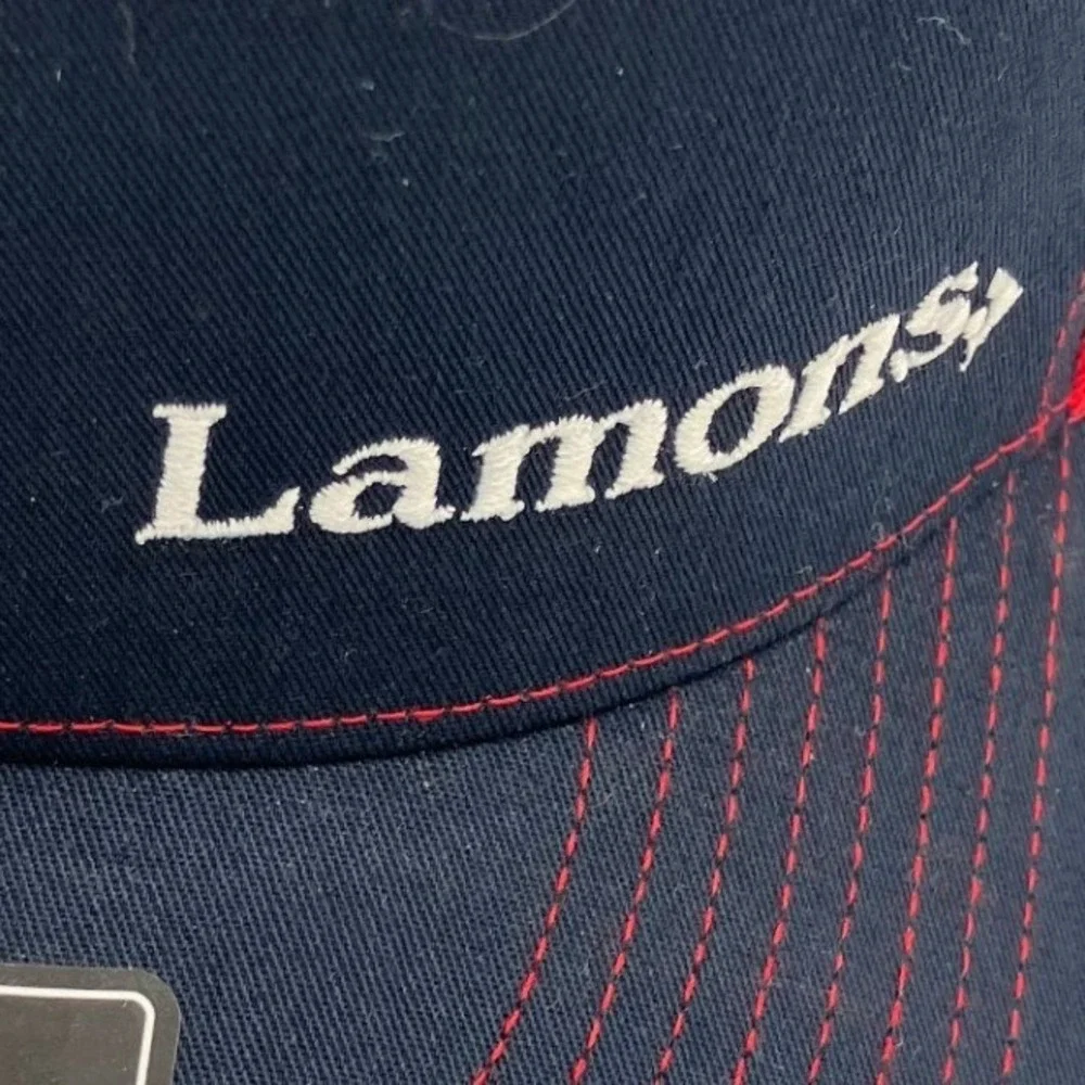 Richardson 112 Trucker Hat Lamons Navy Blue Red Mesh Snapback Baseball Cap NEW